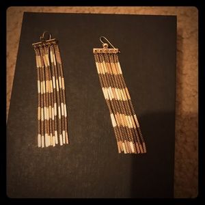 Gold tone earrings